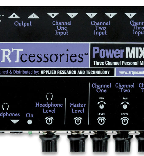 ART PWRMIX-3 3-Channel Stereo Mini Mixer
