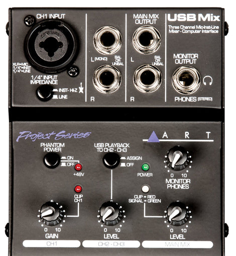 ART USBMIX Mini USB Recording Mixer