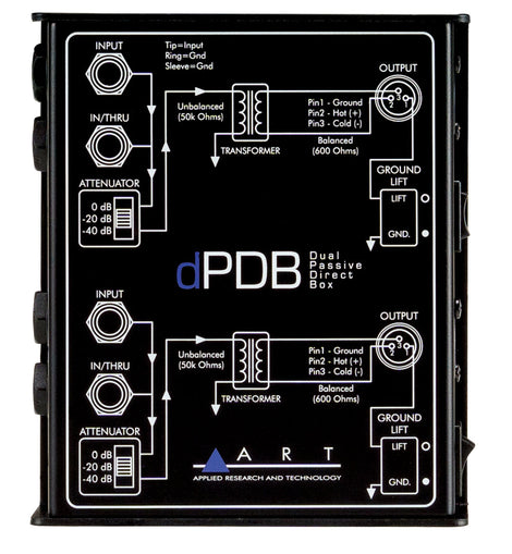 ART DPDB 2-Channel Passive Direct Box