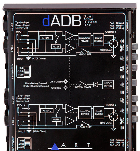 ART DADB 2-Channel Active Direct Box
