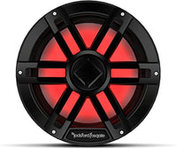 Rockford Fosgate M1D2-12B 1200W 12” M1 Dual 2-ohm Marine Subwoofer Color Optix LED Black