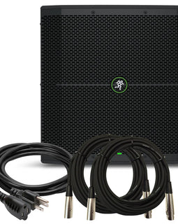 Mackie Thump115S 1400W 15" Powered Subwoofer & 2 MR DJ XLR to XLR Cable