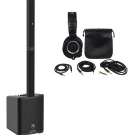 Mackie SRM-Flex 1300 Watt Line Array Speaker PA System w/Sub+M50X Headphones