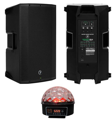 Mackie Thump212 1400W 12 inch Powered Speaker  MR DJ LED Crystal Magic Ball