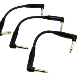 Yorkville PCC-06S1A Studio One Pedal Board Connector Cable (3-Pack) - 6 in