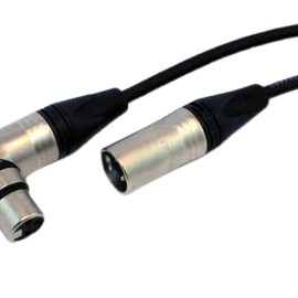 Yorkville MC-25N90F Standard Series Microphone Cable - 90 Degree Female - 25 Feet