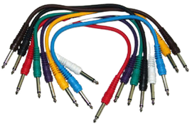 Yorkville AA16 Mono 1/4in M To Mono 1/4in M Adaptor (8-Pack) - 1 ft