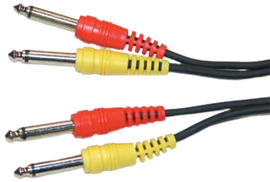 Yorkville A206PP Dual 1/4in To Dual 1/4in Cable - 6 ft