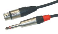 Yorkville LHNT-1 Standard Series Microphone Cable - HiZ to LoZ - 1 foot