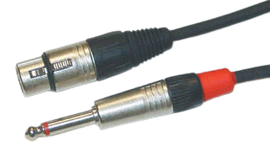 Yorkville LHNT-1 Standard Series Microphone Cable - HiZ to LoZ - 1 foot