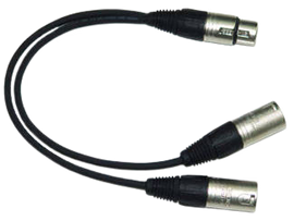 Yorkville MC-1YM Standard Series XLR-F to 2x XLR-M Y-Cable
