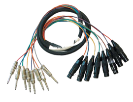Yorkville PC-10STX8F 8 Channel TRS to XLR-F Fan Snake - 10 Feet