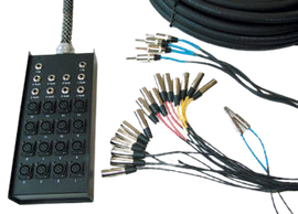 Yorkville SN-1624P 16 Channel x 2 RTN with 4 x 14G Speaker Cables - 100 Feet