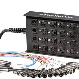 Yorkville SN-164XB Standard Snake w/XLR Sends and Returns - 100 Feet