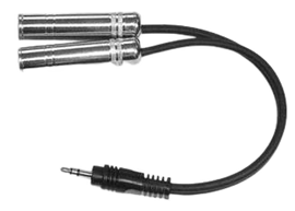 Yorkville AA24Y 1/8 TRS-M to 2x 1/4 TRS-F Y-Cable