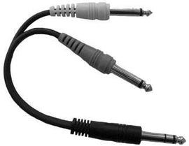 Yorkville AA28Y 1/4 TRS-M to 2x 1/4-inch Mono-M Y-Cable