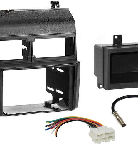 Metra 95-3000B 70-1858 40-GM10 88-00-3301 Car Radio Stereo Double Din Black Dash Kit Panel for 1988-1994 Chevy GMC Trucks