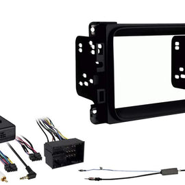 Fit 2013 - 2017 RAM Double Din Car Stereo Dash Kit + Harness + Antenna