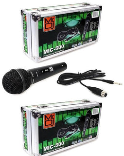 2 Mr. Dj MIC500 Professional Handheld Uni-Directional Dynamic Microphone