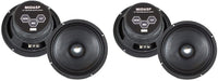 2 Pair Absolute MID65P 6.5" 500W Mid-Range Aluminum Bullet Loudspeaker