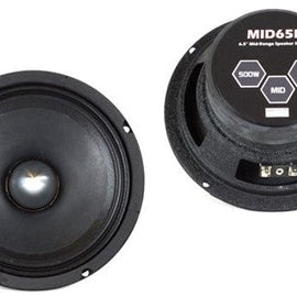 2 Pair Absolute MID65P 6.5" 500W Mid-Range Aluminum Bullet Loudspeaker
