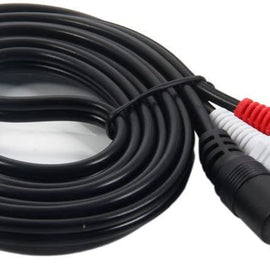 Absolute 6 Feet Y Cable Splitter 1-Mini Plug, 2-RCA Plugs