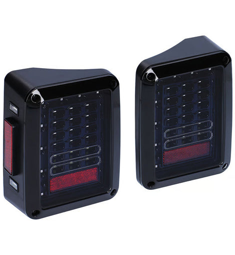 Jeep JP-TL01S LED Grid Tailllights - Smoked Lens - Pair