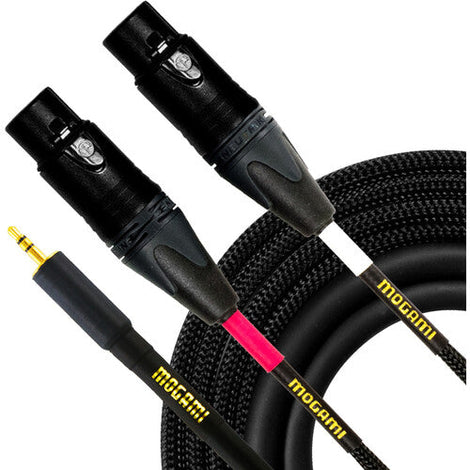 Mogami GOLD 3.5 2 XLRF 10 TRS Male to Dual XLR Female Y-Cable - 10 foot