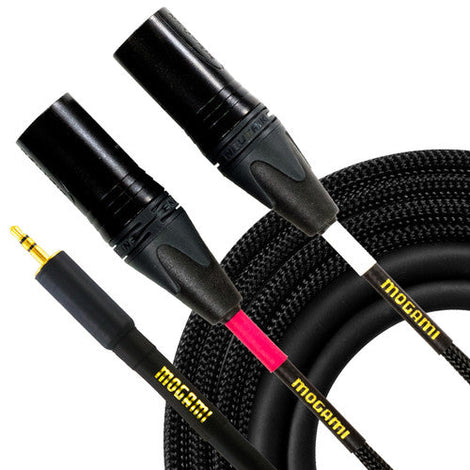 Mogami GOLD 3.5 2 XLRM 10 TRS Male to Dual XLR Male Left/Right - 10 foot