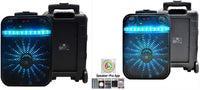 2 MR DJ AXL 10" Bluetooth Portable Speaker Bluetooth Rechargeable App Control