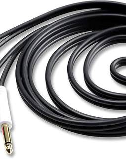 MR DJ CDQR3 3' Dual 1/4" TS Mono to Dual RCA Male Pro DJ PA Audio Cable