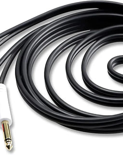 2 Pair Mr DJ CDQR12 12 Feet Dual 1/4" TS Mono to Dual RCA Male Pro DJ PA Audio Cable