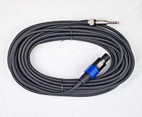 MR DJ CQSM6 6' Pro PA DJ Karaoke Speakon Plug to 6.35mm 1/4" Plug Speaker Wire Cable