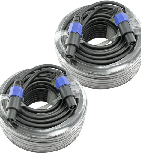 2 MR DJ CSMSM100 100 Feet PRO PA DJ Speakon Male to Speakon Male Speaker Cable