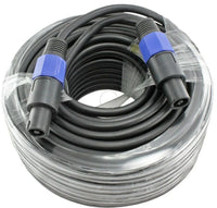 MR DJ CSMSM100 100' PRO PA DJ Speakon Male to Speakon Male Speaker Cable