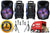 2 MR DJ DJ15-BTA 3000W PA FM Radio Bluetooth DJ Speaker Microphone, 2 Spk stands