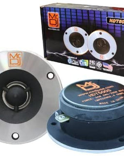 MR DJ HDT500S 600W Pair Slim 4-Inch Titanium Bullet High Compression Tweeter with 54 Ounce Ferrite Magnet