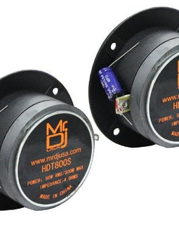 Pair 4" Speaker Size 400 Watt High Compression Aluminum Titanium Bullet Super Tweeter