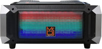 MR DJ Matrix BK 6.5" Powered Speaker, Built-in Bluetooth, USB/SD Card Reader