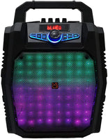 MR DJ PARTY ROCK 8" PORTABLE SPEAKER w/ BLUETOOTH RECHARGEABLE BATTERY LED LIGHT