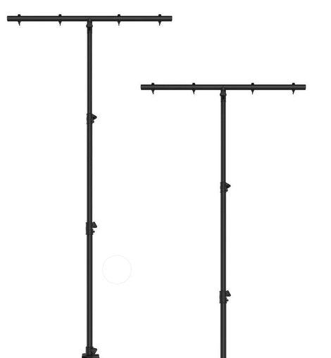2 MR DJ LS-100 Pro DJ Lighting Tripod & T-Bar Portable Light Stand Bundle