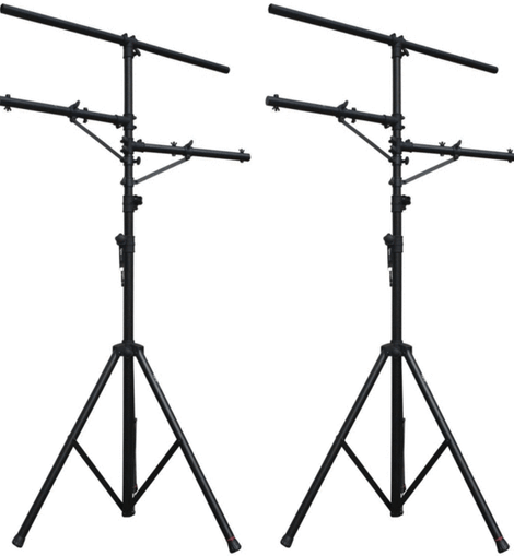 2 MR DJ Pro DJ Lighting Multi Arm Tripod & T-Bar Light Stand