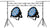 MR DJ LS560 10FT Portable PRO Audio PA DJ Lightweight Aluminum Lighting Truss + 2 MEGA354 SlimPAR 54 Low Profile RGB LED Par