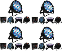 4 MR DJ MEGA354 Slim Disco DJ Party Club Stage Show Lighting Flat Par Wash Lighting