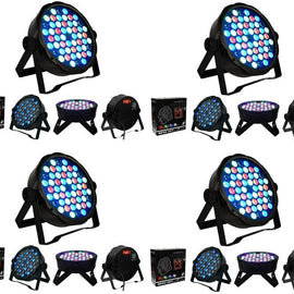 4 MR DJ MEGA354 Slim Disco DJ Party Club Stage Show Lighting Flat Par Wash Lighting