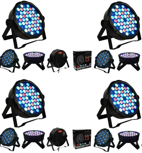 4 MR DJ MEGA354 Slim Disco DJ Party Club Stage Show Lighting Flat Par Wash Lighting