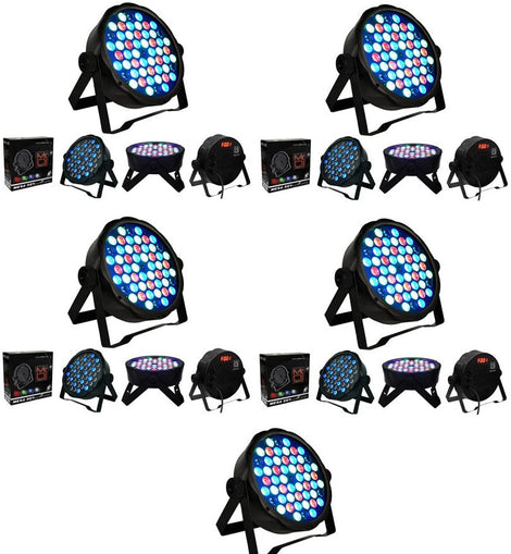 5 Slim Disco DJ Party Club Stage Show Lighting Flat Par Wash Lighting