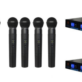 2 Mr Dj MICVHF-8800 4 Channel PA/DJ/KTV/Karaoke VHF Handheld Wireless Microphone