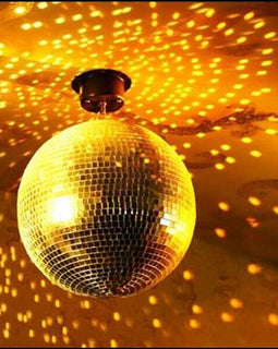 MR DJ MB12 12" mirror ball covered in high quality 1/4-inch mirrored glass + Motor