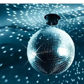 MR DJ MB24 24" mirror ball covered in 1/4-inch mirrored glass + Motor